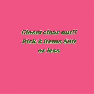 Closet clearance